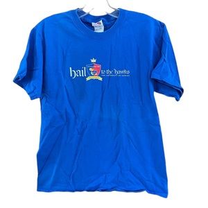 Fruit of the Loom KU Hail to the Hawks 2008 Homecoming T-Shirt Unisex Medium